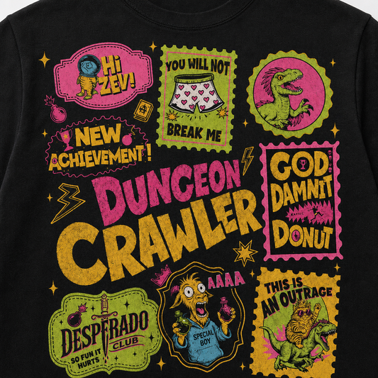 Dungeon Crawler Tee Donut Shirt SciFi Book Fan Apparel T-Shirt