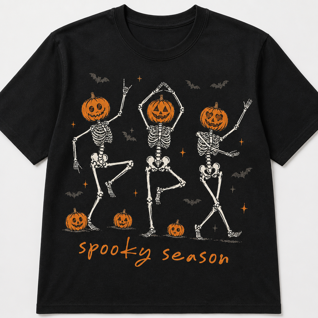 Spooky Season Dancing Skeleton T-Shirt