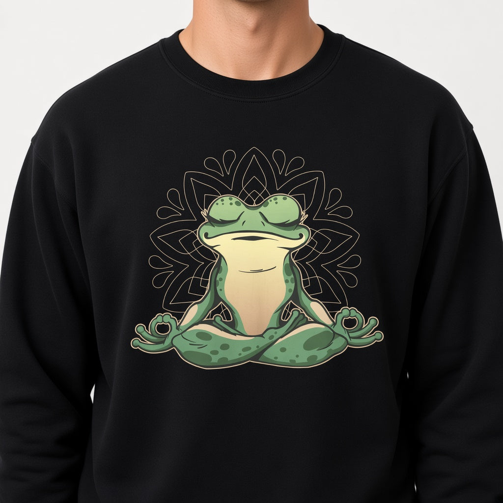 sweatshirt Frog doing yoga