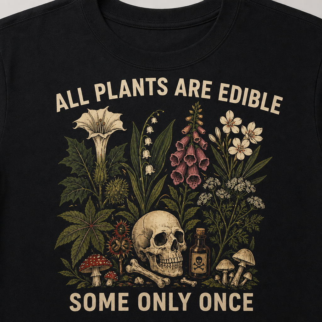 All Plants Are Edible Some Only Once T-Shirt
