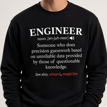 Engineer Definition Funny Dictionary Sweatshirt