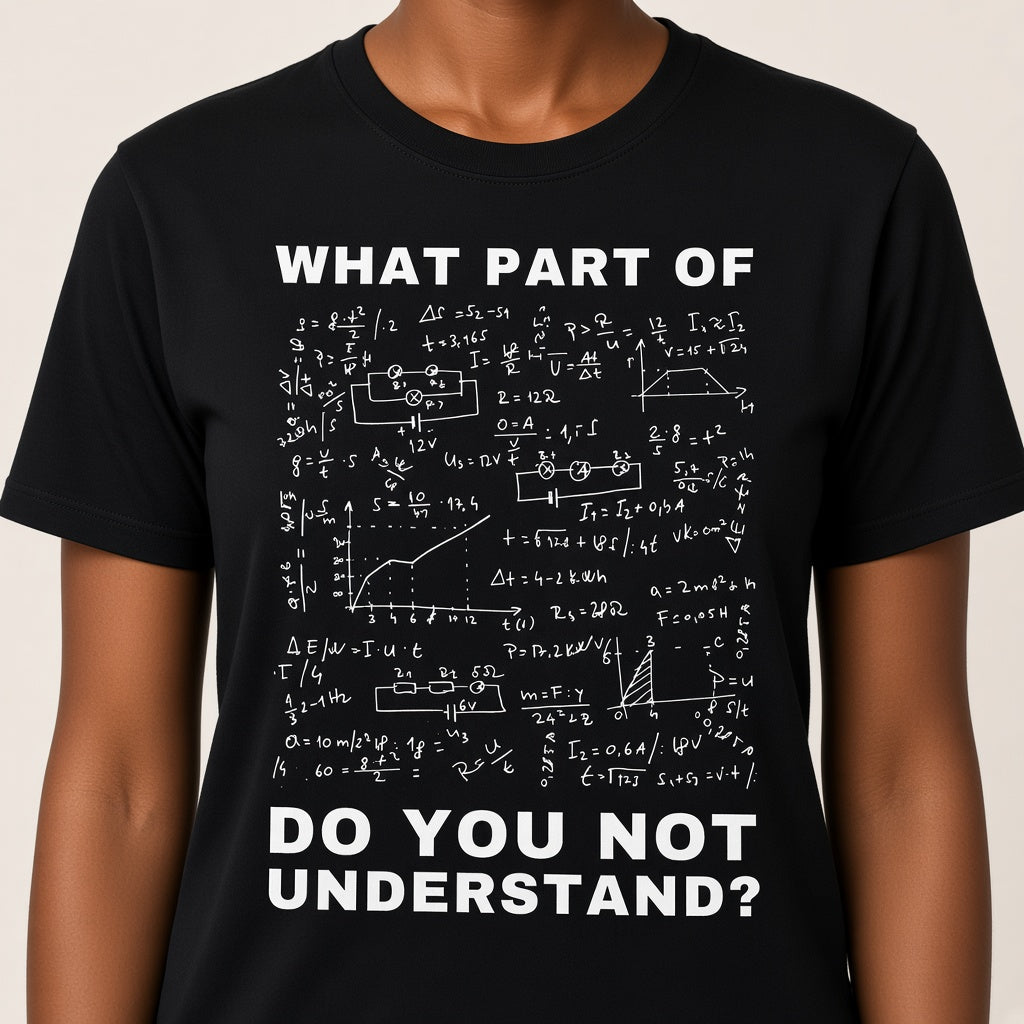 What Part Of Do You Not Understand Funny Physics T-Shirt