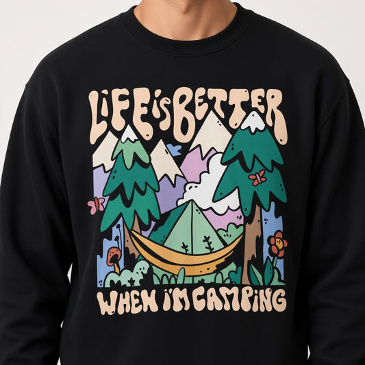 Camping lover Sweatshirt, Funny Unisex sweatshirt