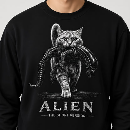 Sweatshirt with a Cat from the Movie Alien: The Short Version