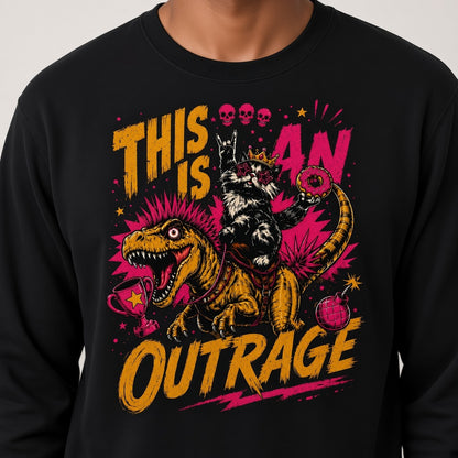 This Is An Outrage Sweatshirt LitRPG Fan Gift Dungeon Crawler Shirt