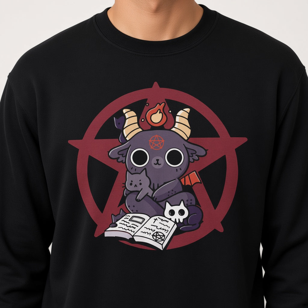 Demon cat Sweatshirt, Funny Unisex sweatshirt