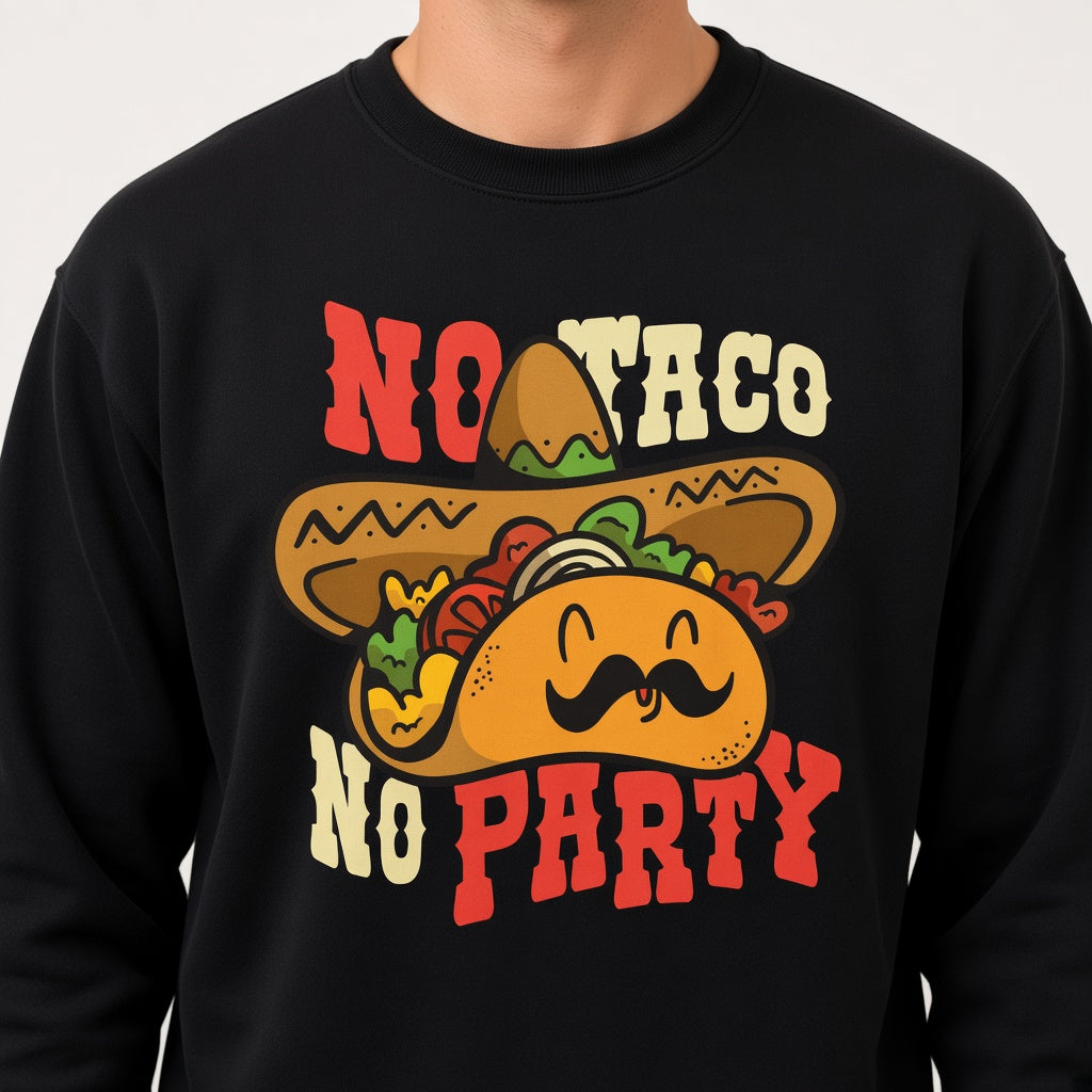 sweatshirt Mexican taco party