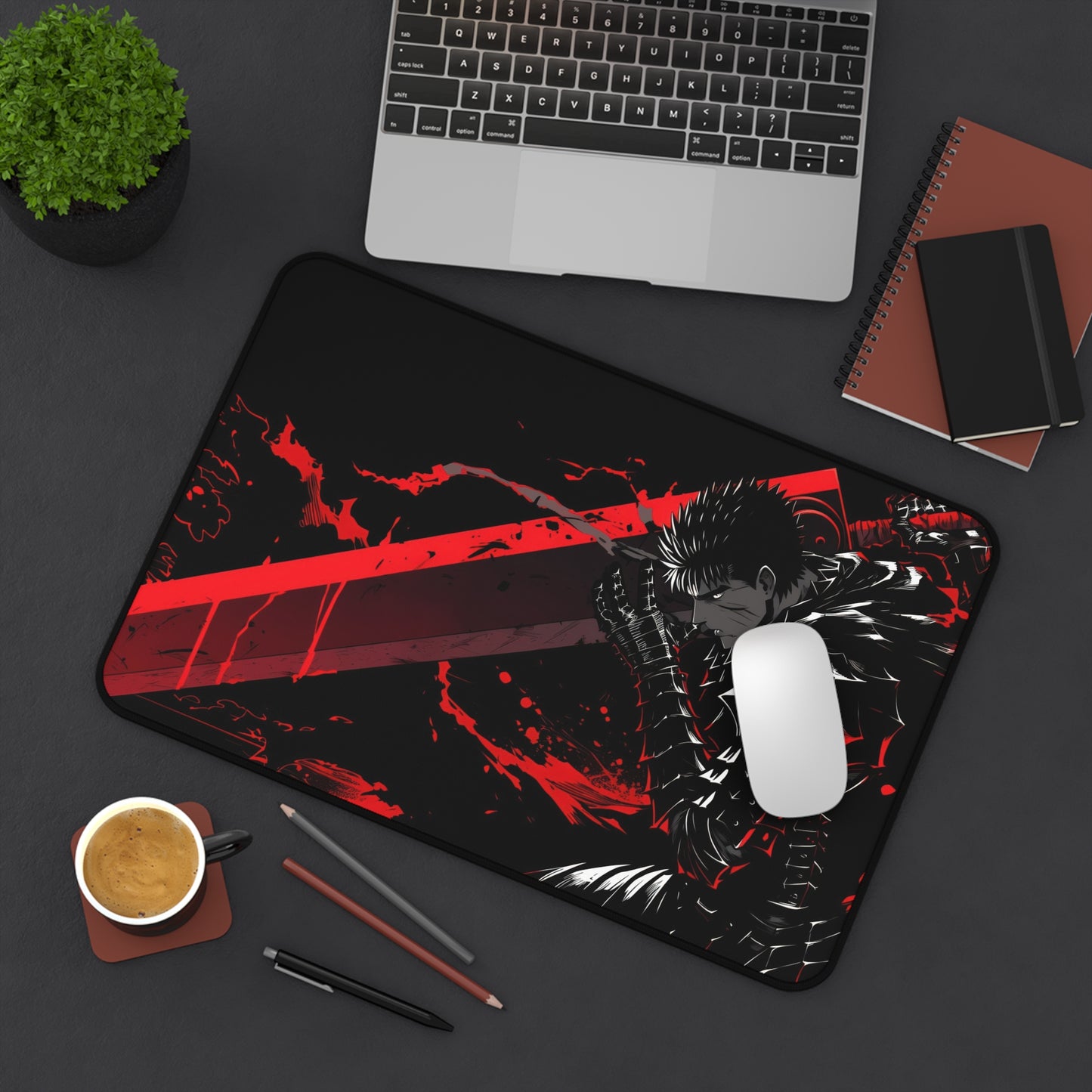 Anime Warrior Gaming Desk Mat