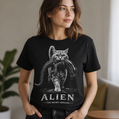 T-Shirt with a Cat from the Movie Alien: The Short Version