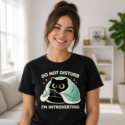 Do Not Disturb I'm Introverting T-Shirt