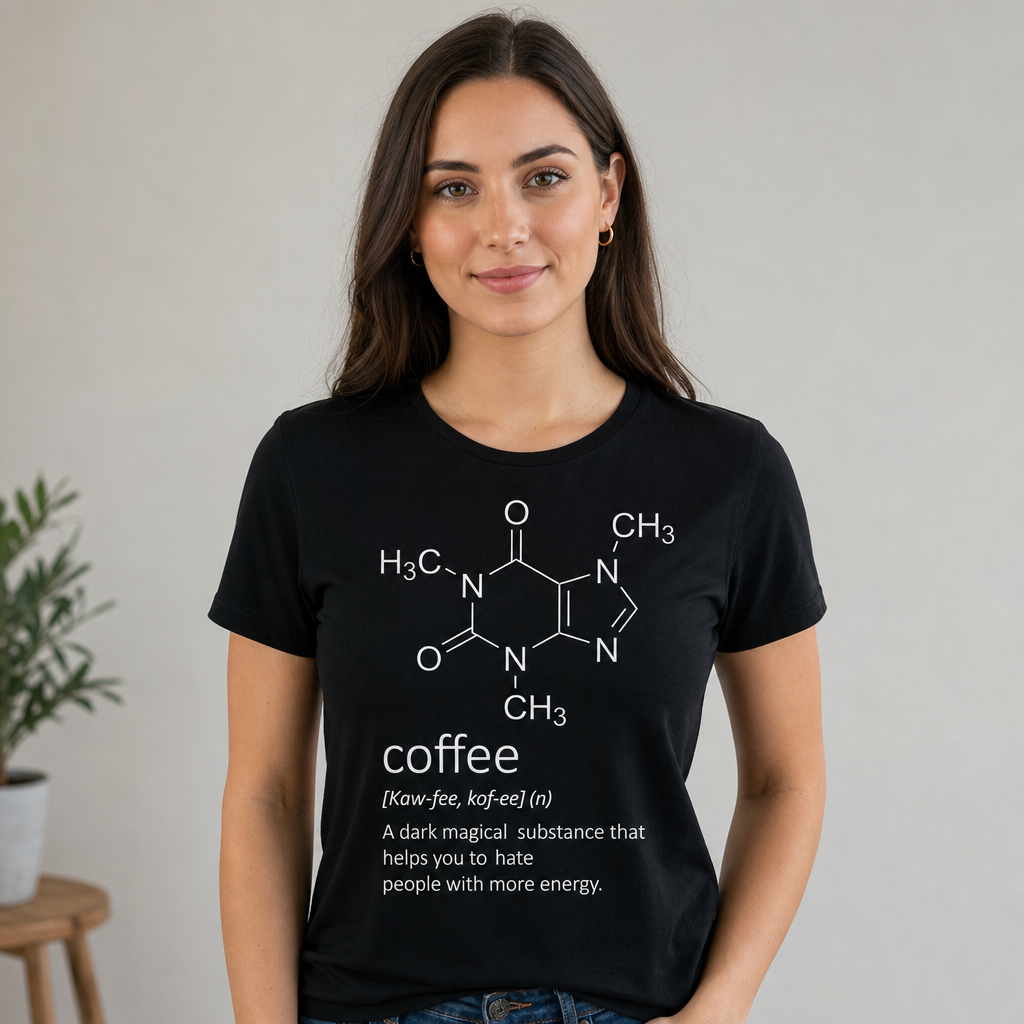 Caffeine Molecule T-Shirt