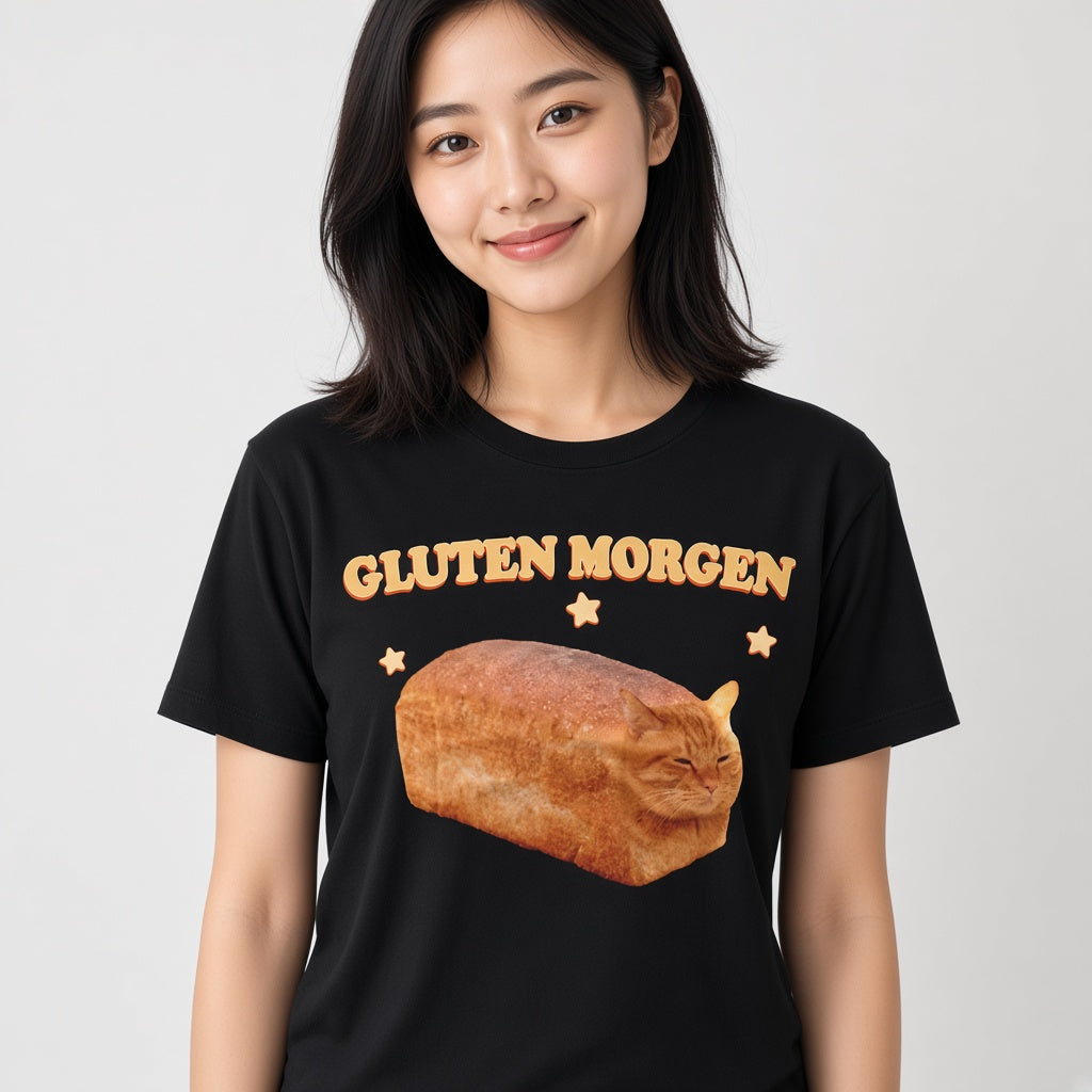 Gluten Morgen Funny Cat Loaf T-Shirt