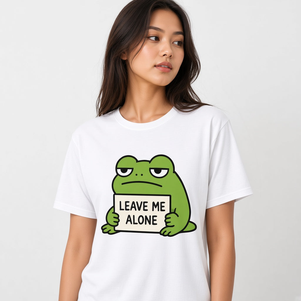 Leave Me Alone Funny Frog T-Shirt