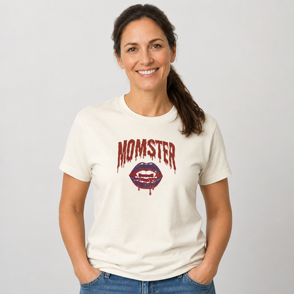 Momster Shirt Funny Mom Halloween Vampire T-Shirt