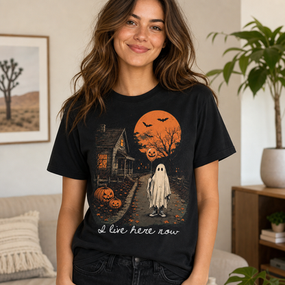 I Live Here Now Ghost T-Shirt