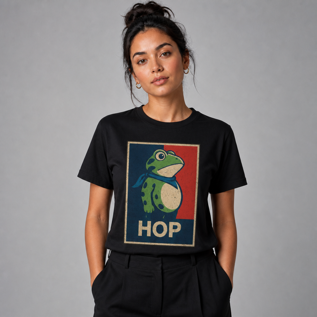 Hop Frog Hope Poster Parody Funny T-Shirt