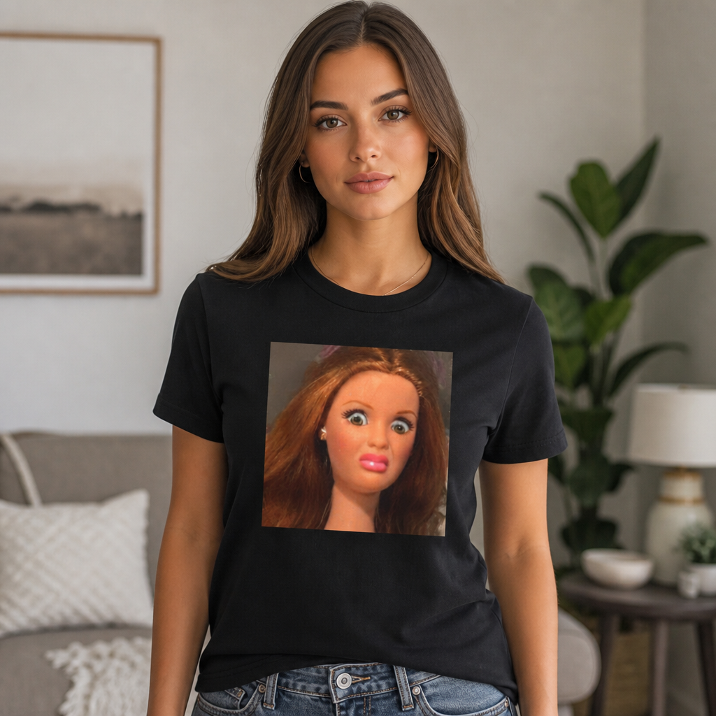Funny Disgusted Doll Face Meme T-Shirt