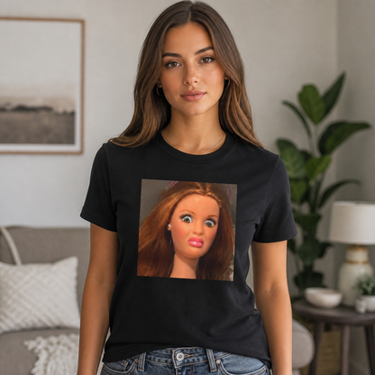 Funny Disgusted Doll Face Meme T-Shirt
