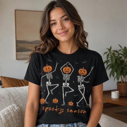 Spooky Season Dancing Skeleton T-Shirt