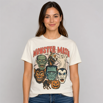 Monster Mash Retro Halloween Theme T-Shirt