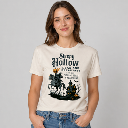 Sleepy Hollow Halloween Dead and Breakfast Headless Horseman T-Shirt