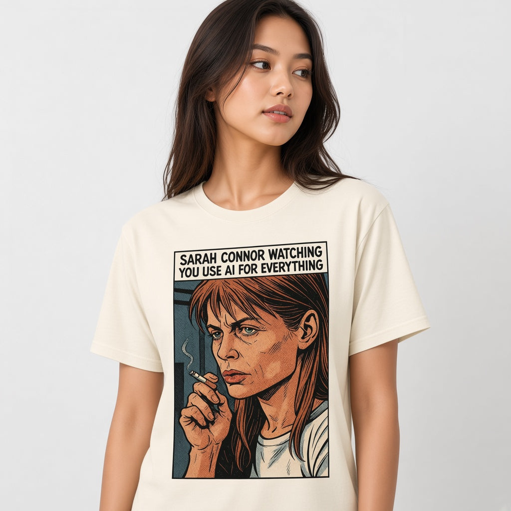 Watching You Use AI Funny Comic T-Shirt