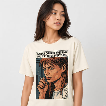 Watching You Use AI Funny Comic T-Shirt