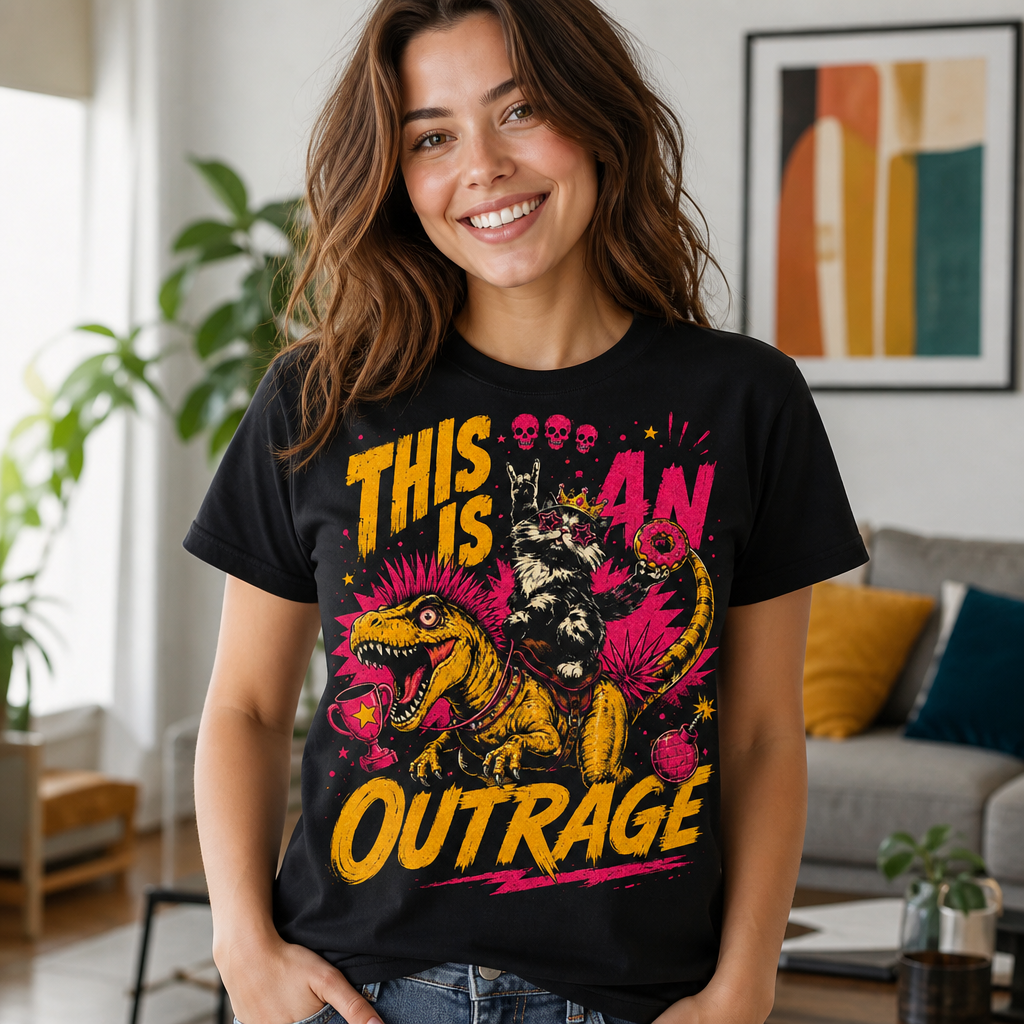 This Is An Outrage T-Shirt LitRPG Fan Gift Dungeon Crawler Shirt