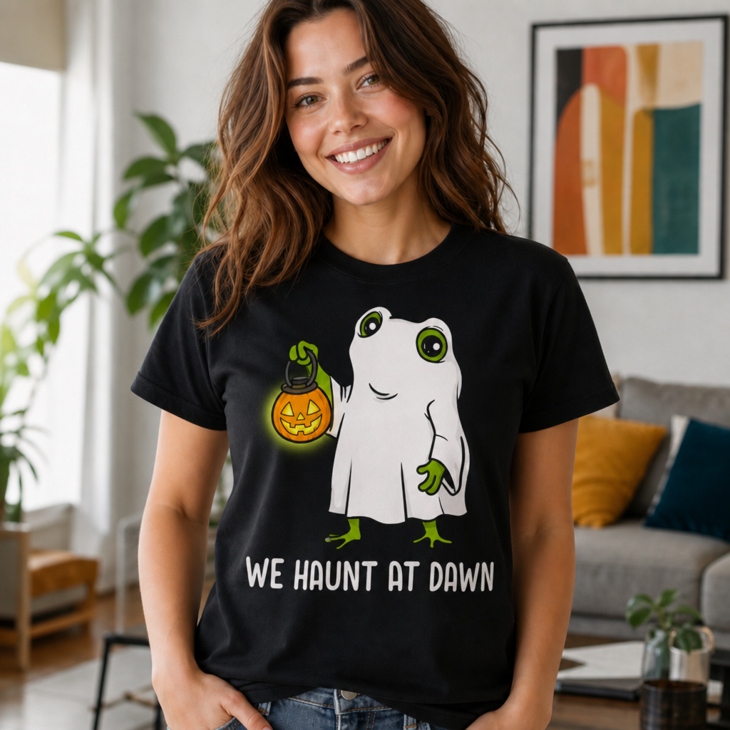 We Look After Ghosts at Dawn Ghost Frog T-Shirt