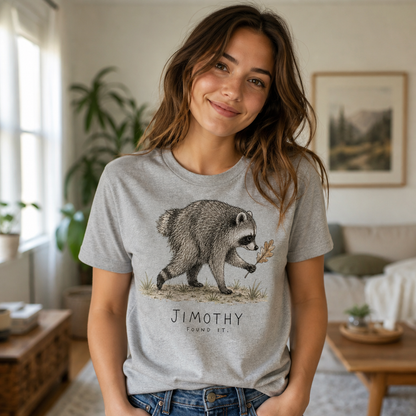 Jimothy Raccoon Found It Comfort Colors Funny Viral Raccoon Meme T-Shirt