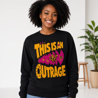 This Is An Outrage Funny Fantasy Sweatshirt for Gamers