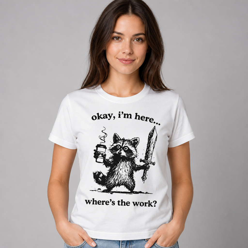Okay I'm Here Where's the Work T-Shirt