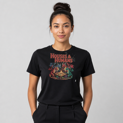 Houses and Humans D&D Gift T-Shirt Dungeons and Dragons