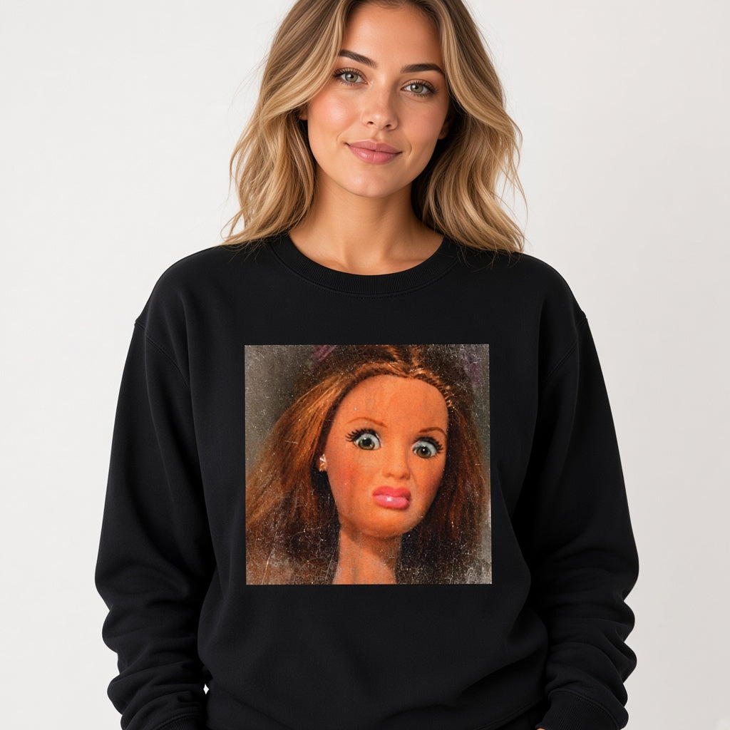 Funny Disgusted Doll Face Meme Sweatshirt