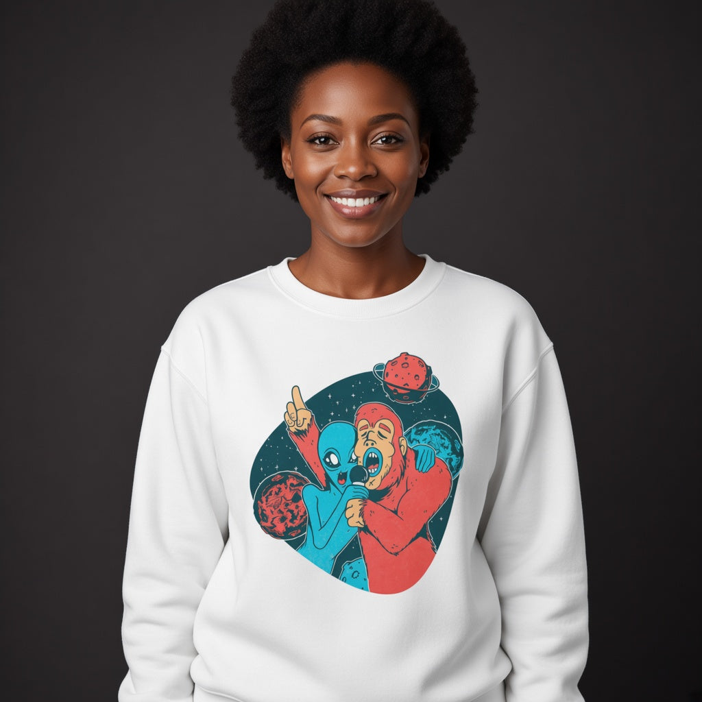 Karaoke sweatshirt, funny sweatshirt, graphic shirts, unisex tshirt, printed sweatshirt