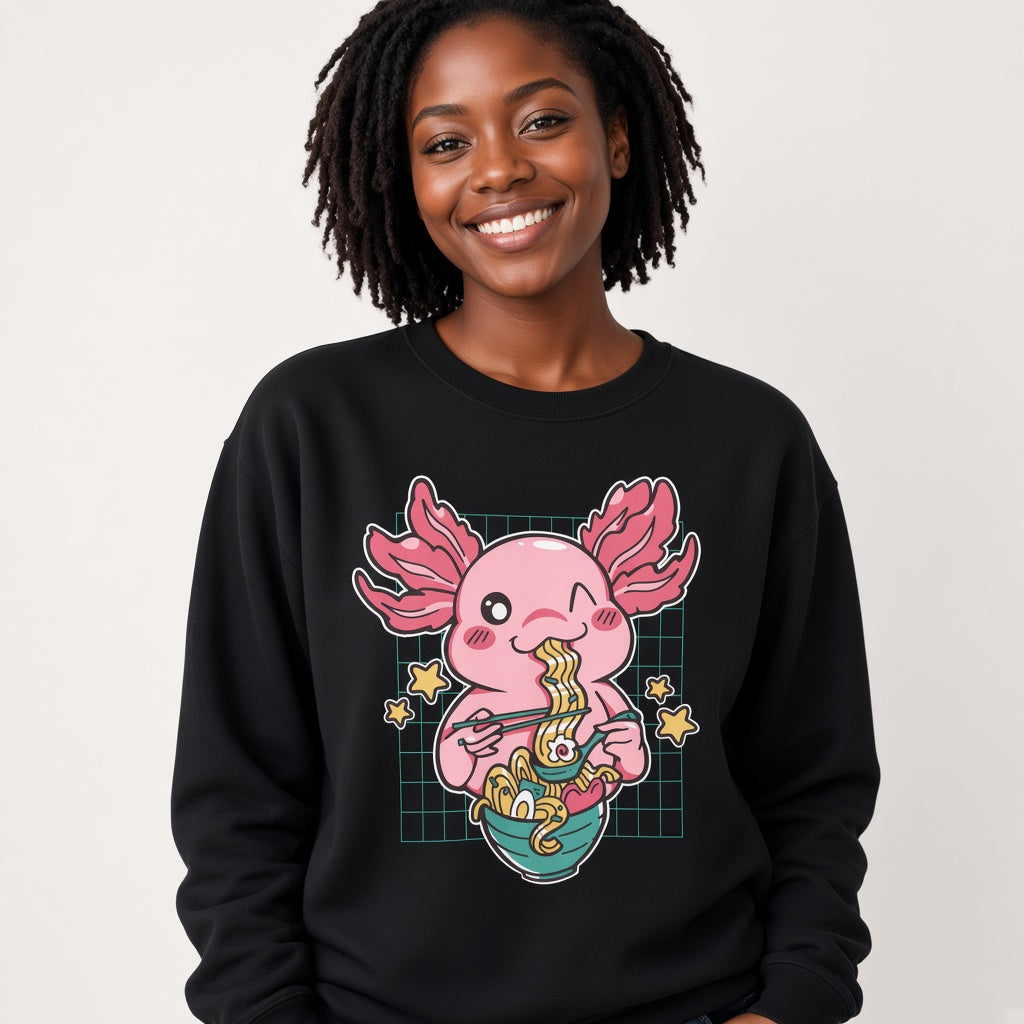 sweatshirt Kawaii axolotl ramen