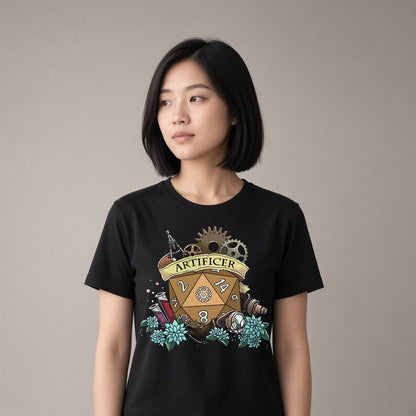 Artificer Dice Crest T-Shirt for D&D Players