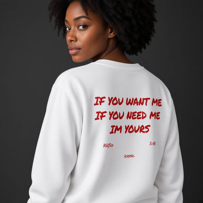 Rufus Du Sol If You Want Me If You Need Me Im Yours Iconic Sweatshirt
