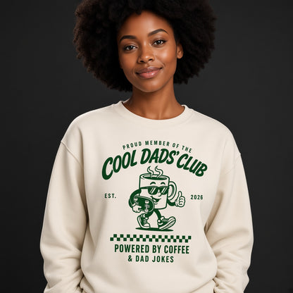 Cool Dads Club Coffee Sweatshirt, Funny Gift for Husband