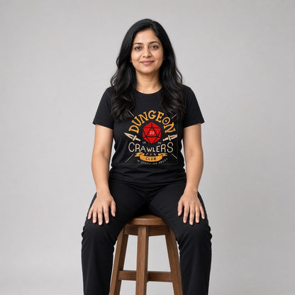 Dungeon Crawlers Club T-Shirt for D&D Players