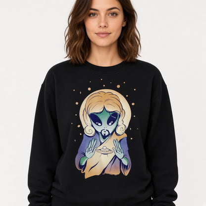sweatshirt Alien Jesus