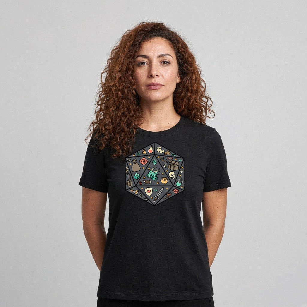 Loot and Dice T-Shirt for D&D Players
