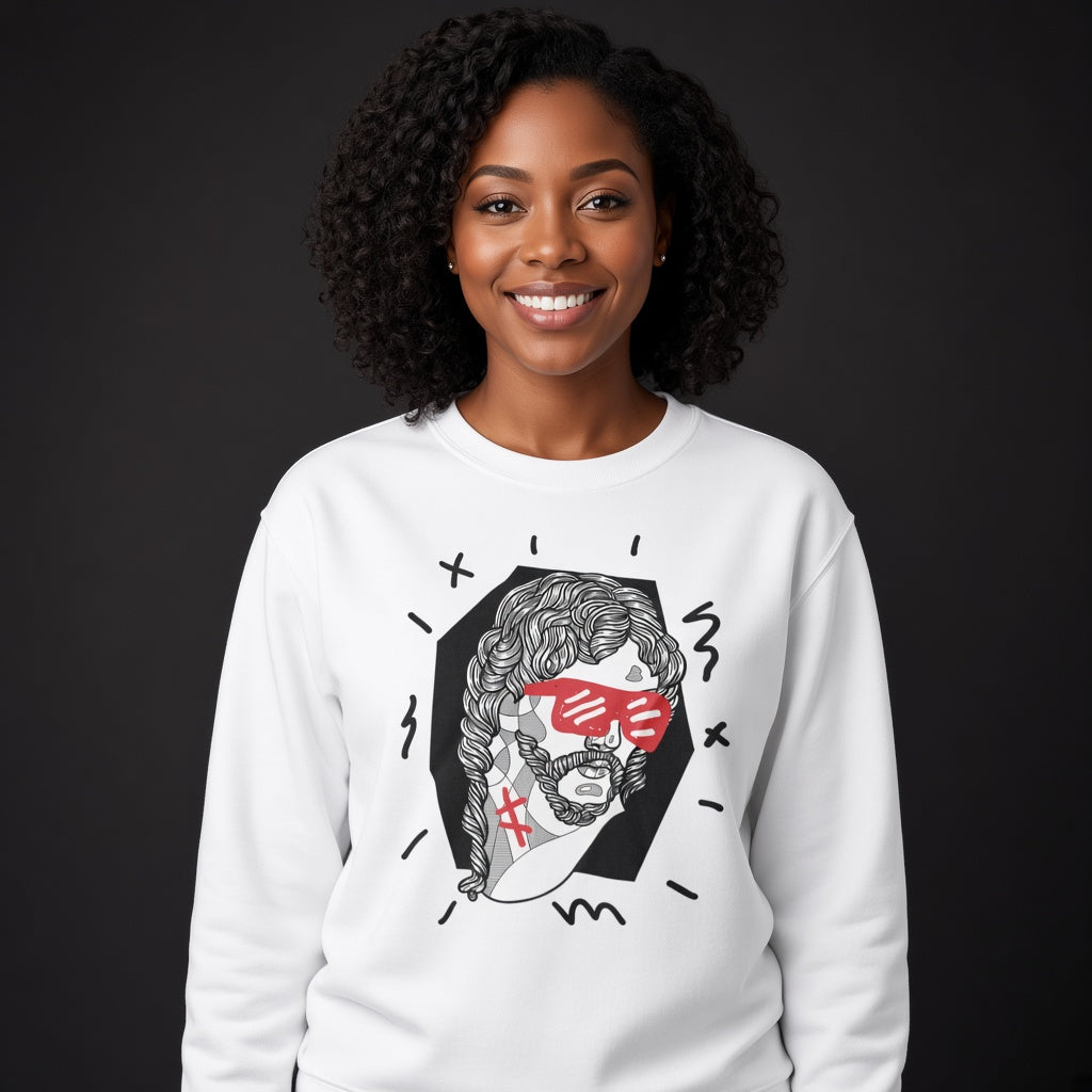 Jesus sweatshirt, funny sweatshirt, graphic shirts, unisex tshirt, printed sweatshirt