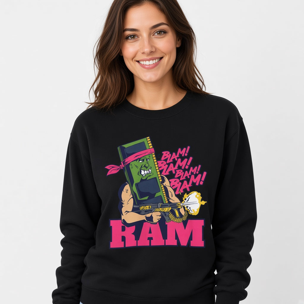 Ram memory action movie parody Sweatshirt, Funny Unisex sweatshirt