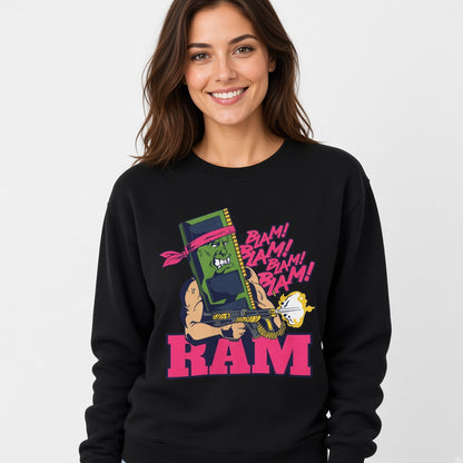 Ram memory action movie parody Sweatshirt, Funny Unisex sweatshirt