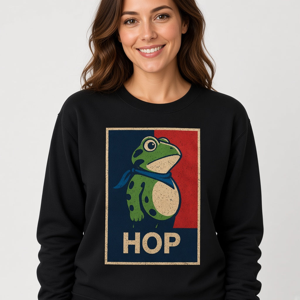 Hop Frog Hope Poster Parody Funny Sweatshirt