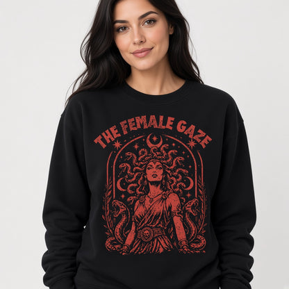 The Female Gaze Medusa Feminist Style Empowerment Sweatshirt