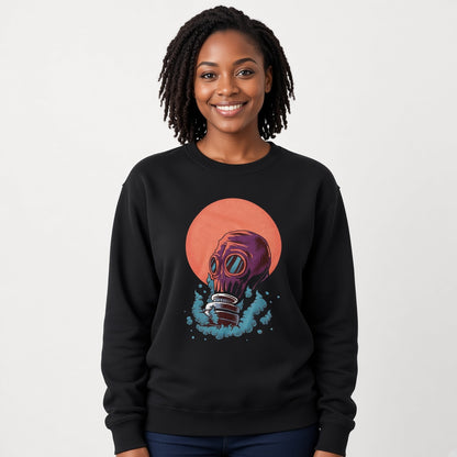 Gas mask sweatshirt, funny sweatshirt, graphic shirts, unisex tshirt, printed sweatshirt