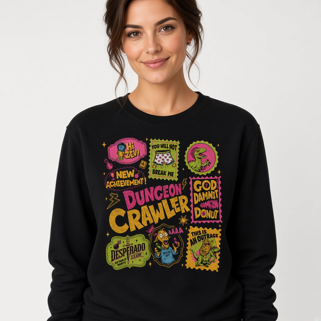 Dungeon Crawler sweatshirt Donut Shirt SciFi Book Fan Apparel Sweatshirt