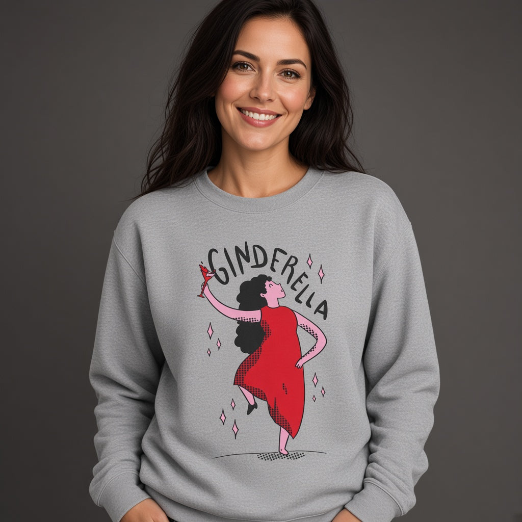 Ginderella sweatshirt, graphic shirts, unisex tshirt, funny printed sweatshirt